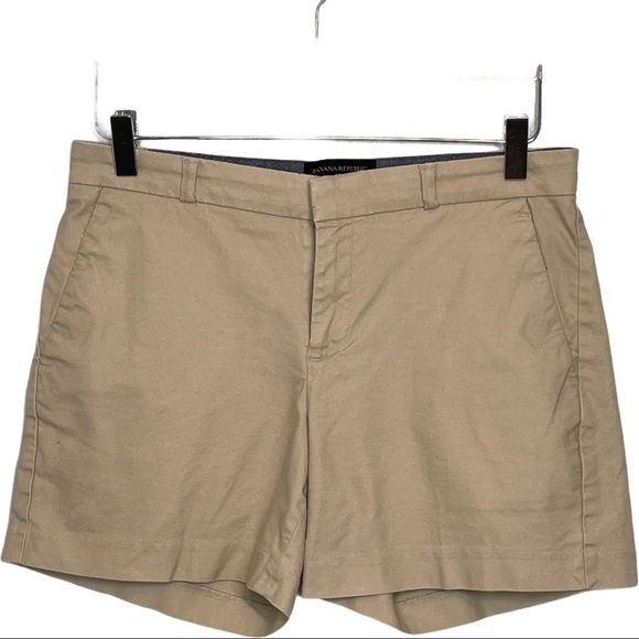 Banana Republic Factory Khaki Walking Shorts Sz 2 - Picture 8 of 11